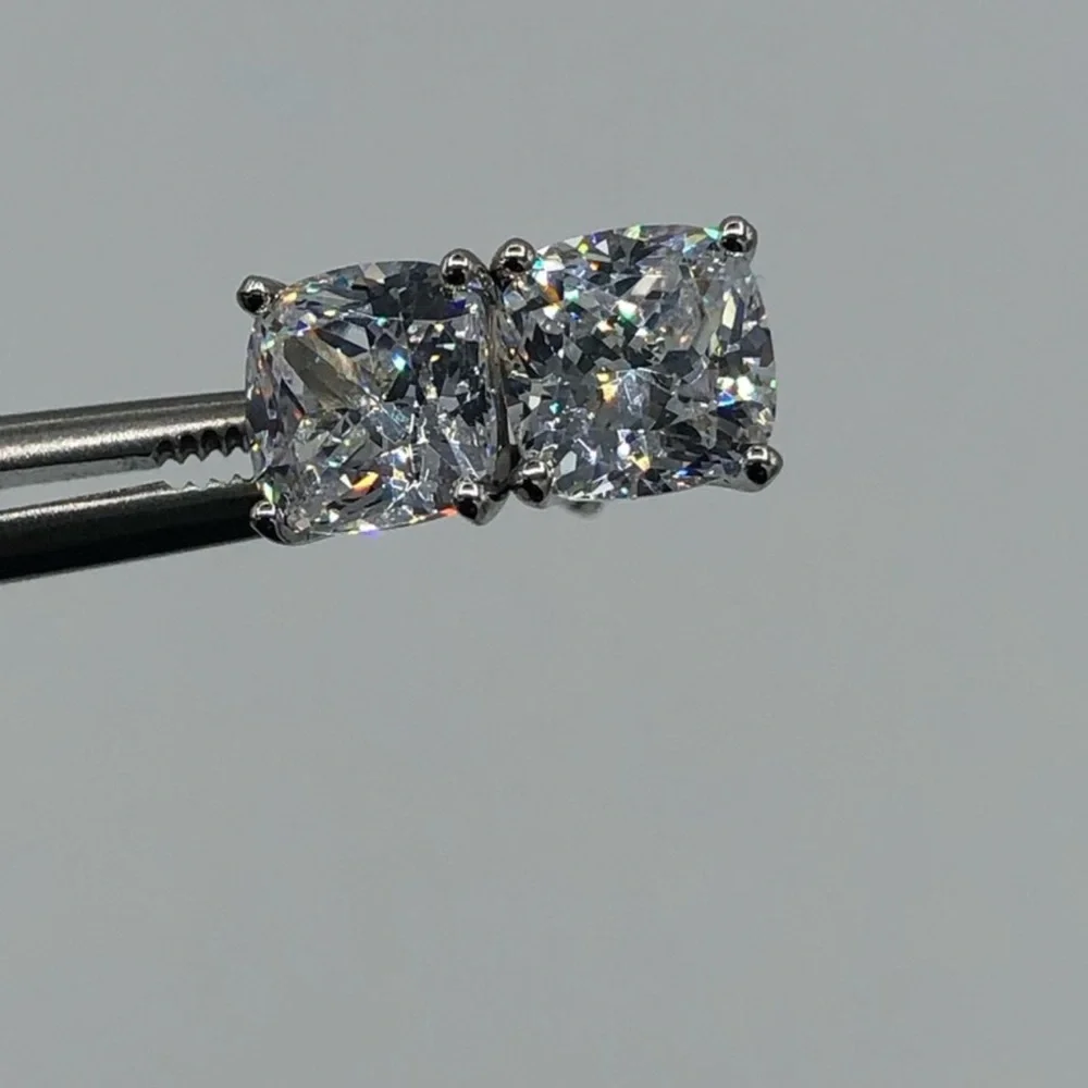 1.5ct Cushion Cut Earrings - Picture 9 of 14